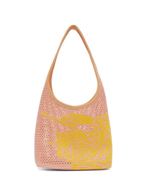 Pink & Yellow Small EKD Crochet Tote