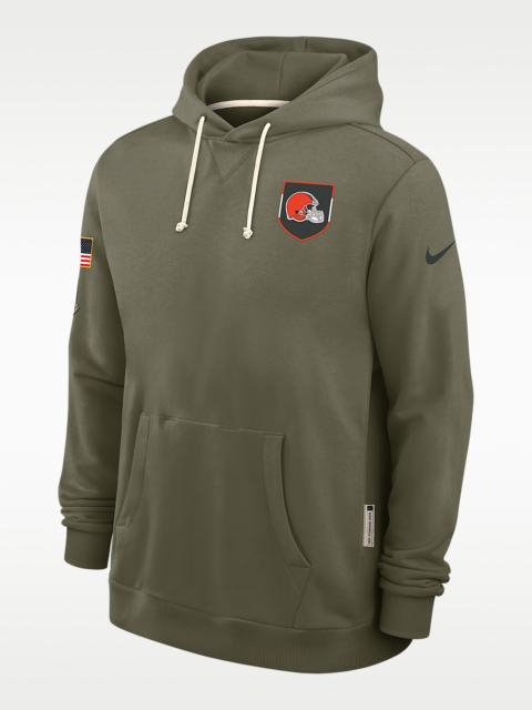Cleveland Browns Salute to Service Sideline Dominant Force Men's Nike Dri-FIT NFL Pullover Hoodie