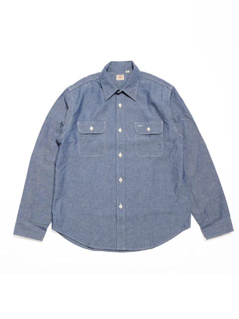 Blue Chambray L/S Work Shirt - SC27850
