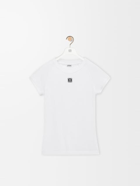 Small fit T-shirt in cotton blend