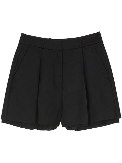 wool tailored shorts