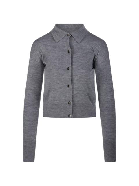 collared buttoned cardigan