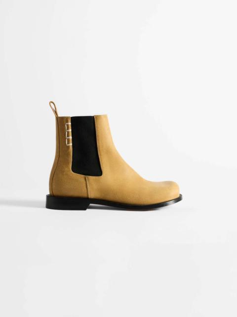 WOMENS CHELSEA LOAFER BOOTS IN MUSTARD