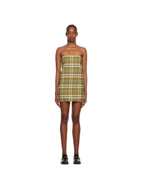 Khaki Wire Minidress