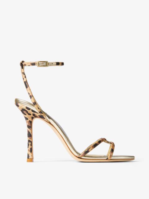 Leo
Leopard-Print Grosgrain Sandal