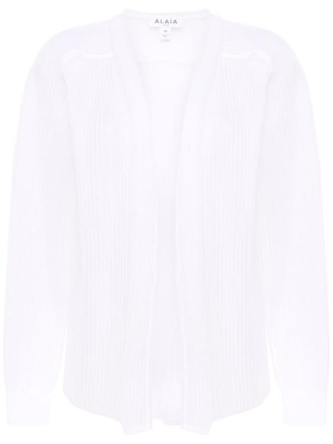 sheer stripe cardigan