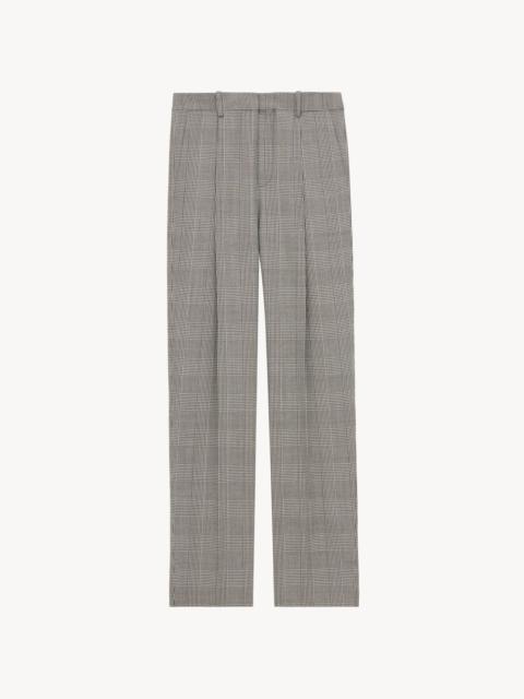 HIGH-WAISTED PANTS IN PRINCE OF WALES WOOL