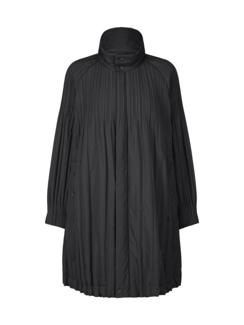 PADDED PLEATS COAT