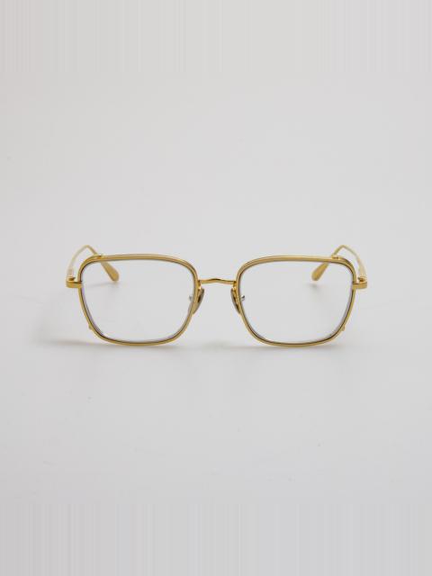 Ofer Rectangular Optical Frame in Yellow Gold