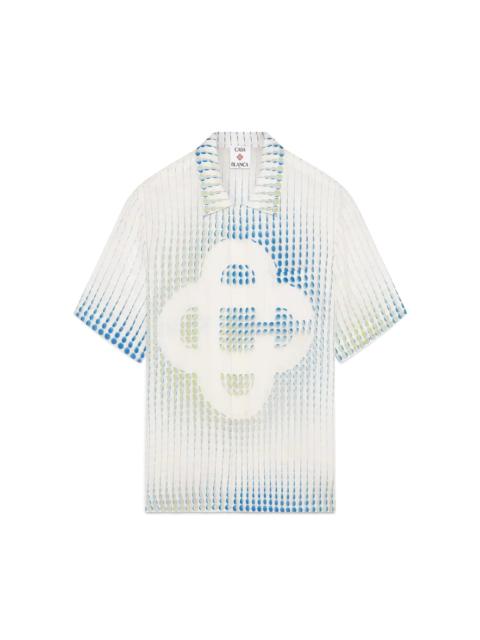 Dots Short Sleeve Silk Shirt