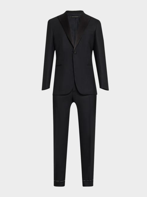 Men's Tailored Wool Barathea Tuxedo