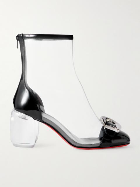 Minny Bubble Patent Leather-trimmed Pvc Ankle Boots