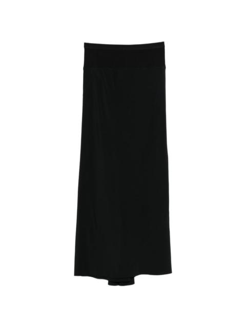 ribbed midi skirt
