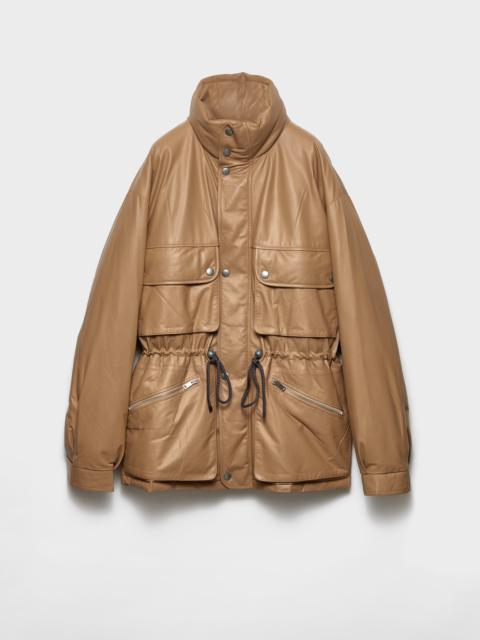 Nappa leather coat
