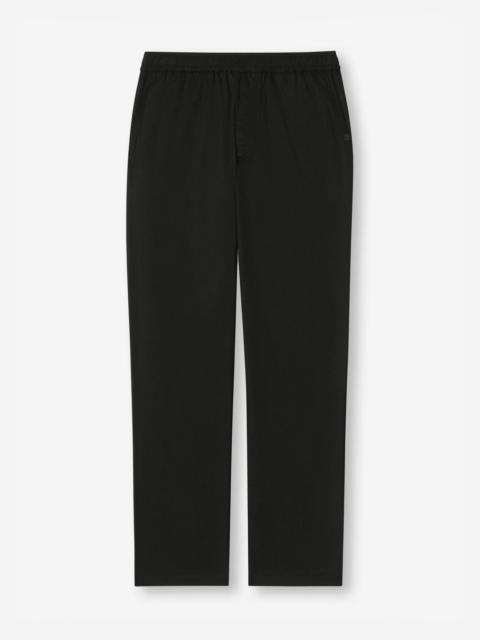 Men's Trousers Harris Lyocell Cotton Black