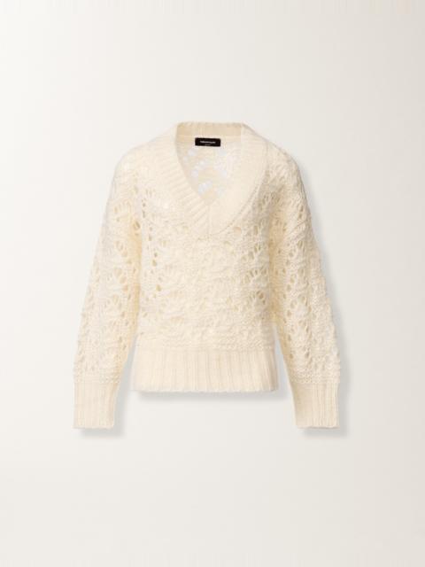 Platinum mohair sweater