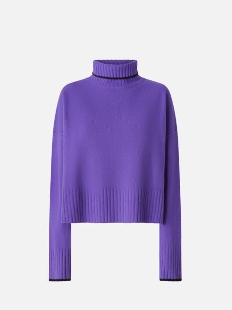 KNIT POLO-NECK SWEATER