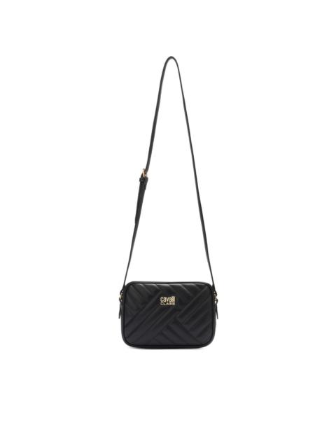 quilted logo shoulder bag