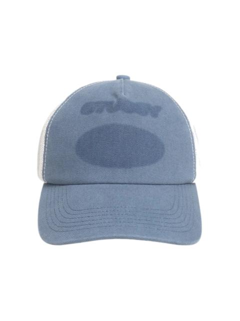 Stussy Ghost Logo Trucker Hat Blue