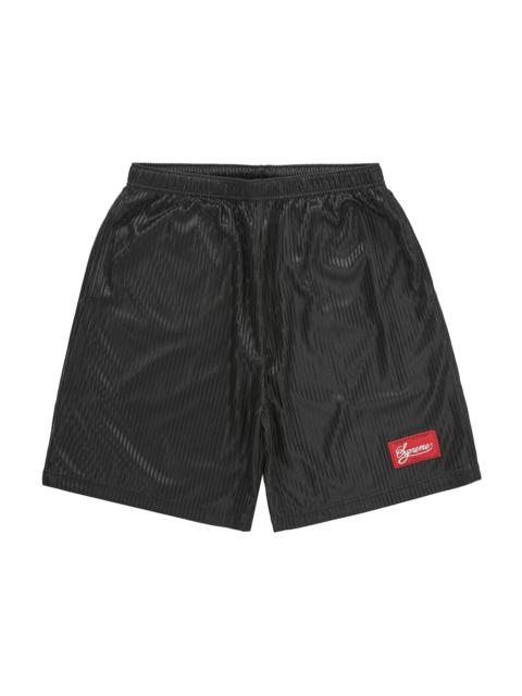 Supreme Gradient Mesh Stripe Short Black