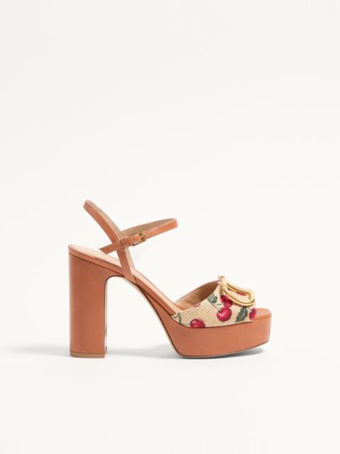 VLOGO SIGNATURE CHERRYFIC PLATFORM SANDAL 115MM