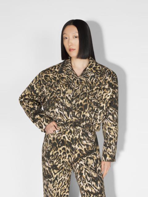 THE DENIM LEOPARD JACKET
