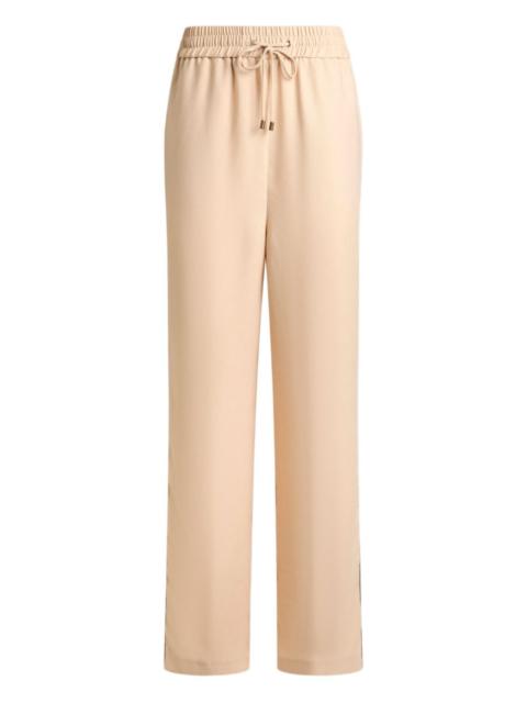 drawstring wide-leg trousers