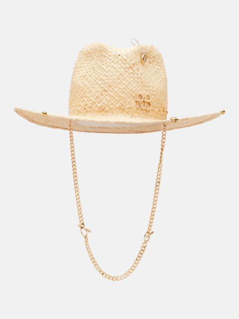 RB straw fedora