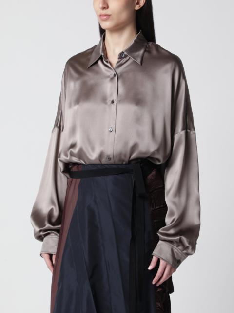 Shirt Taupe Color in Silk