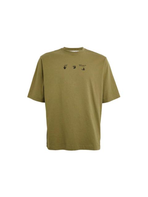 OFF-WHITE Negative Marker Arrows T-Shirt Green Black