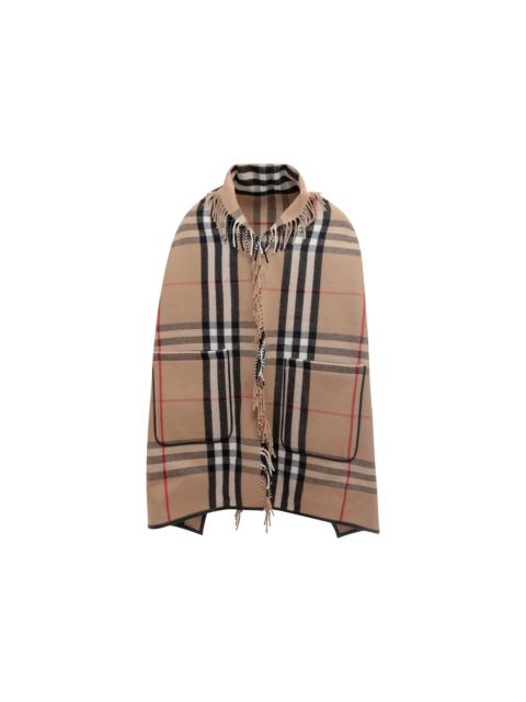 Burberry Women's Wool And Cashmere Mantel Coat Beige