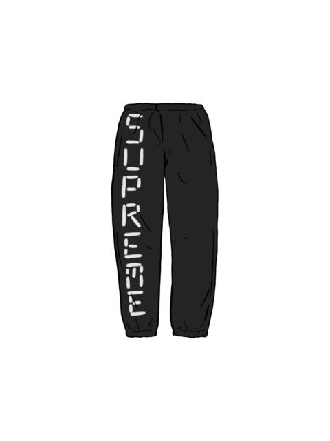 Supreme Digital Logo Track Pant Black