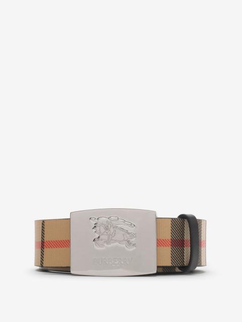 Reversible Check Square Knight Stamp Belt