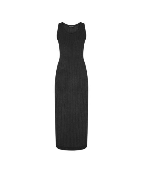 ANKLE LENGTH VEST DRESS WITH TOM FORD METAL PLAQUE