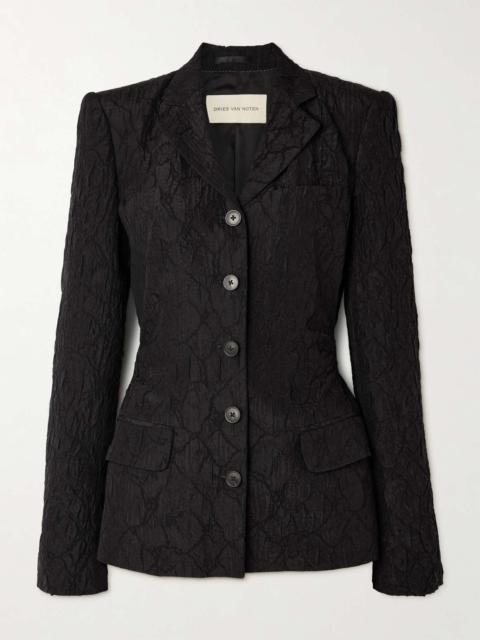 Billy jacquard blazer Black