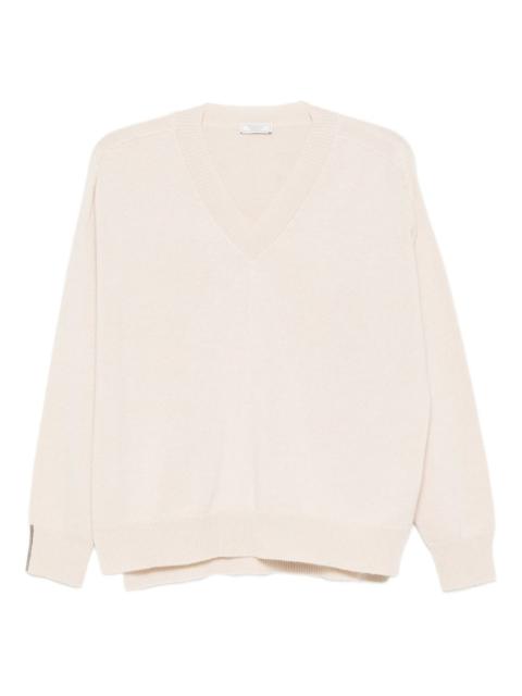 V-neck cashmere sweater