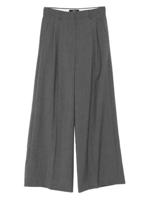 pleated wide-leg trousers