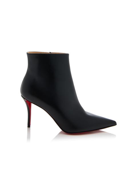 So Apostropha 80mm Leather Ankle Boots black