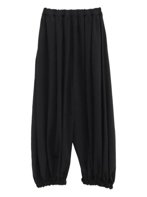 pleated balloon trousers