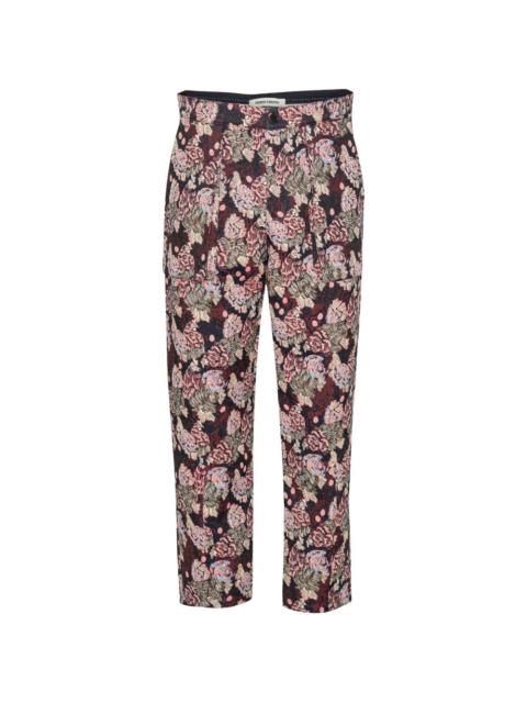 Razor floral-print trousers