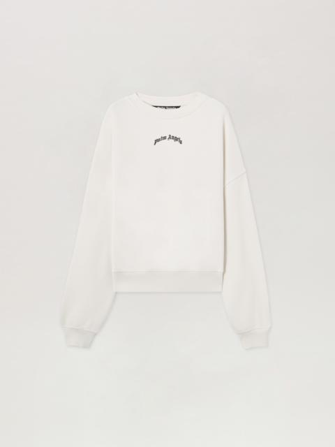 Back Curved Logo Loose Sweatshirt