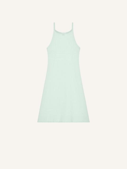 RIB KNIT A-LINE DRESS