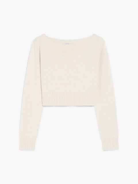 ANGRI Wool and cashmere cropped jumper