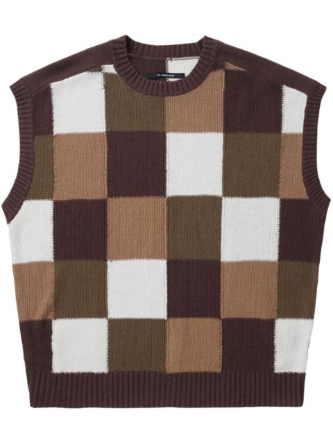 checked vest