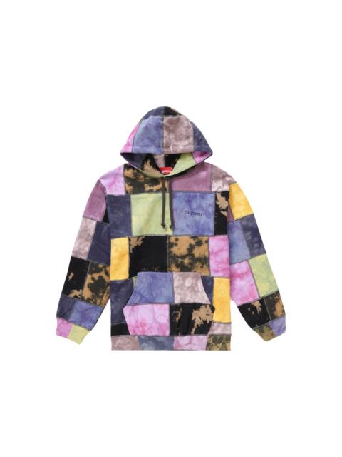 Supreme Patchwork Tie Dye Hooded Sweatshirt Tie Dye