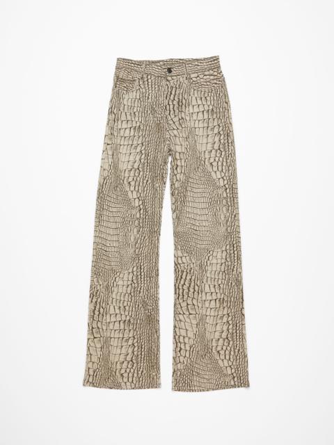 Printed trousers - Multi grey