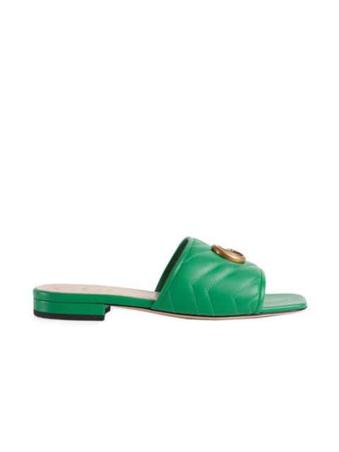 Women's slide sandal with Double G