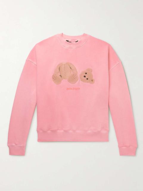 Bouclé-Trimmed Cotton-Jersey Sweatshirt