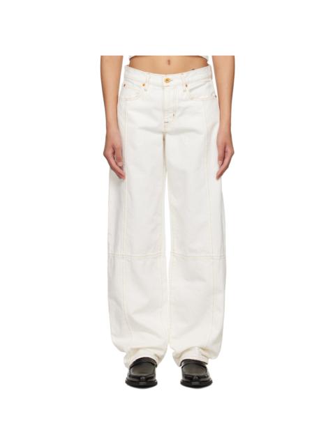 White Paloma Seam Jeans