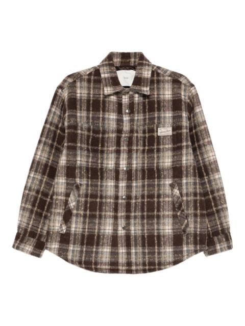 checked patch-pocket shirt